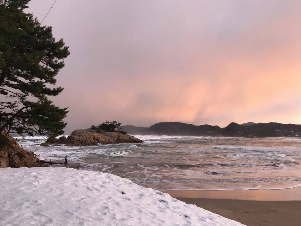 岩美の冬景色