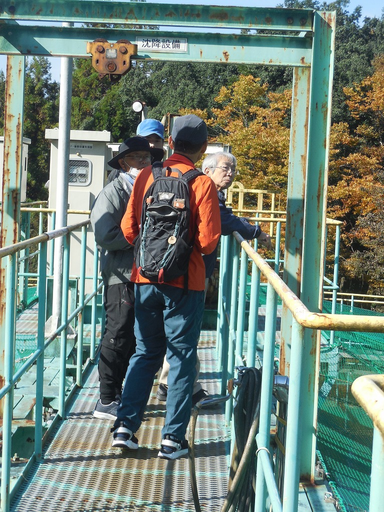 汚泥貯留槽の見学