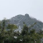 岩美町むこうやまの石山城跡天守閣?